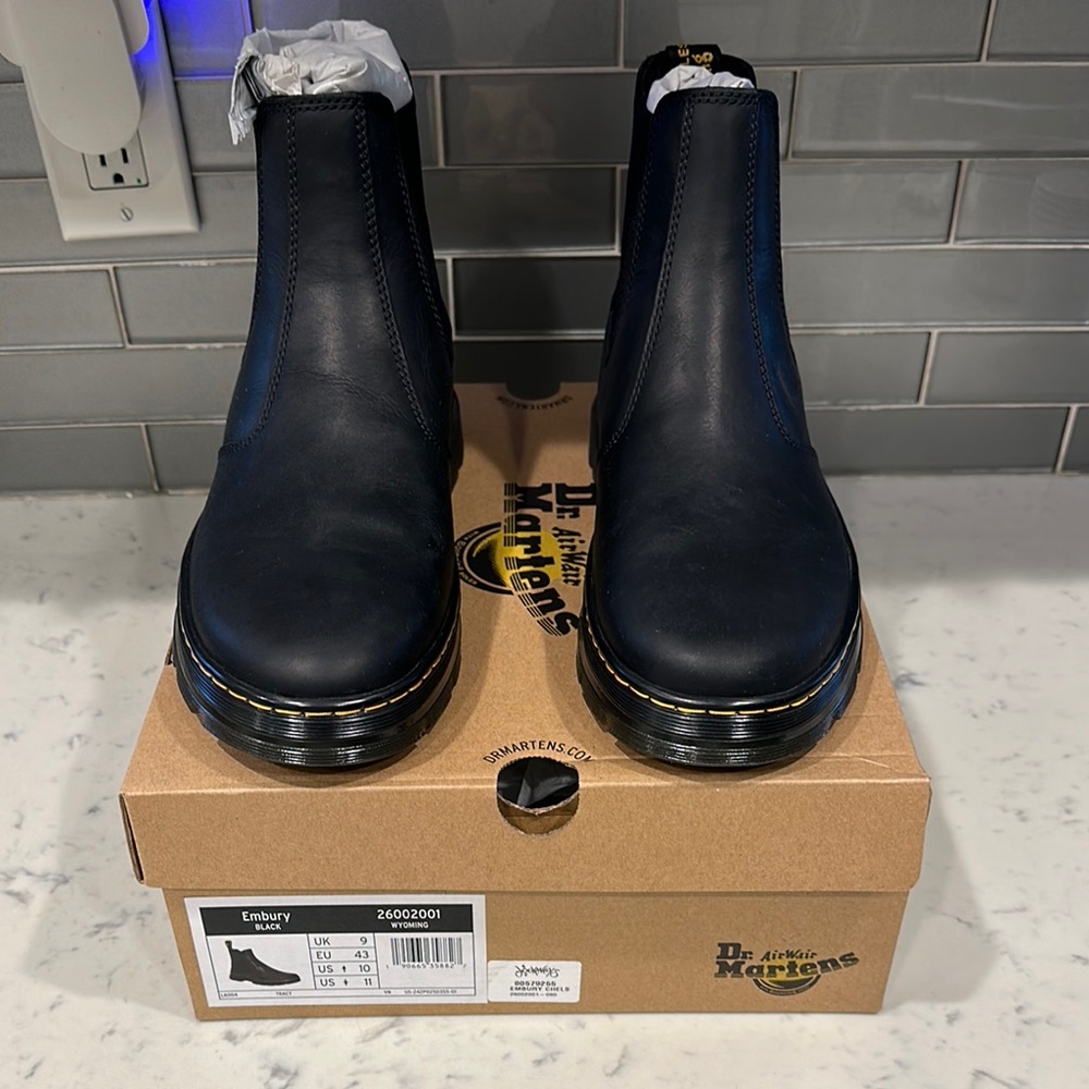 Dr. Martens Black Embury Boots for Men